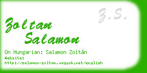 zoltan salamon business card